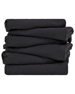 Terra Bath Washcloth Bundle - 6 Pack - Black
