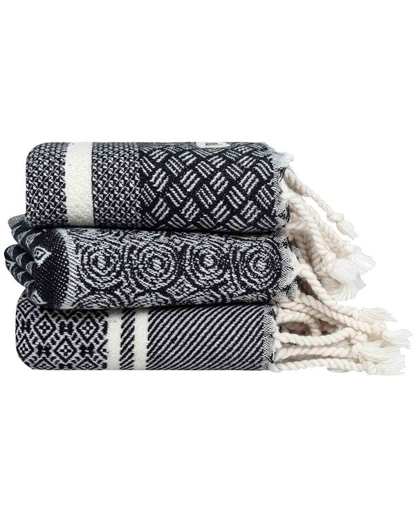 Cassia Mixed Bundle - 1 Towels Set, 1 Apron, 1 Pot Holder Set
