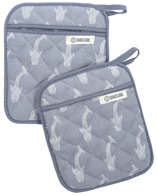 Shark Mixed Bundle - 1 Towels Set, 1 Apron, 1 Pot Holder Set