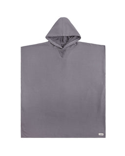 Terra Hooded Poncho Grey