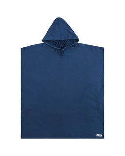 Terra Hooded Poncho Navy