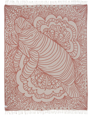Terracotta Manatee Large Towel