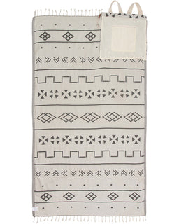 Mudcloth Towel Bag